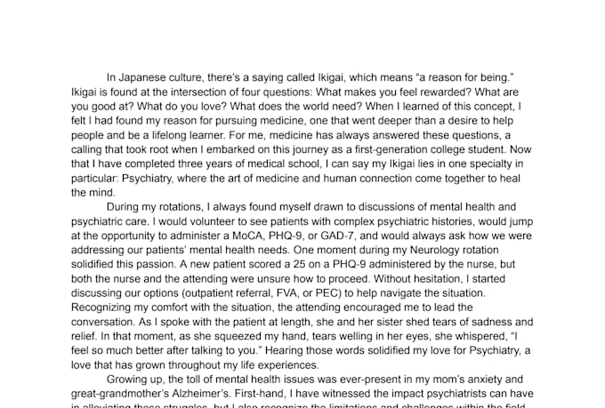 medical school application review